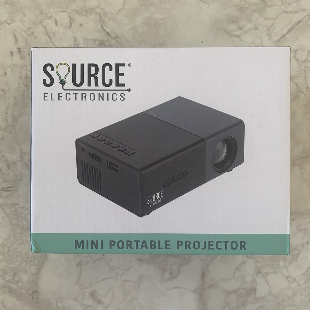 Mini Portable Projector by Source‎ Electronics Black
